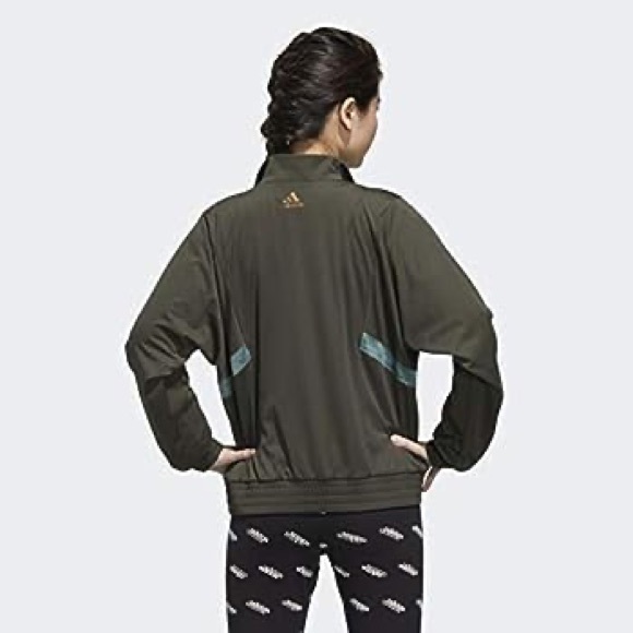 Adidas x Zoe Saldana Collection Green Track Jacket - Picture 5 of 10